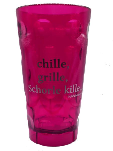 Dubbebecher pink chille